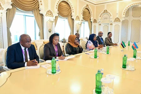 Sahibə Qafarova Mozambik Respublika Assambleyasının sədri ilə görüşüb