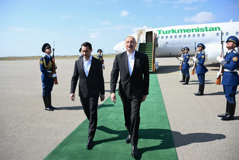 Президент Туркменистана прибыл в Физулинский район