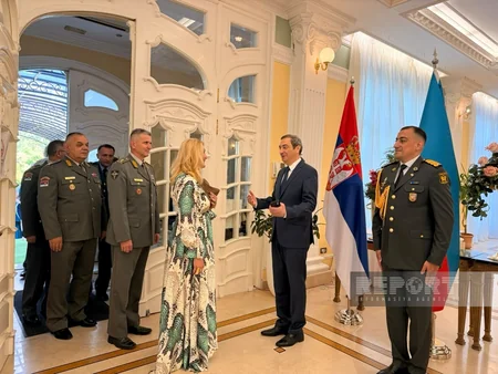 Serbiyada Azərbaycan Silahlı Qüvvələri Gününə həsr olunan rəsmi qəbul keçirilib