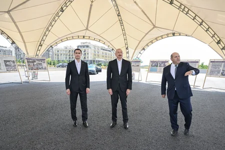 Azərbaycan və Türkmənistan prezidentləri Füzuli şəhərinin dağıdılmış yerlərinə baxıblar