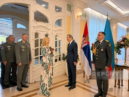 Serbiyada Azərbaycan Silahlı Qüvvələri Gününə həsr olunan rəsmi qəbul keçirilib