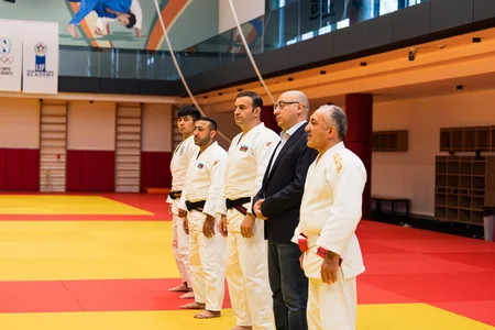 Avropa çempionatında iştirak edəcək cüdoçularla görüş keçirilib
