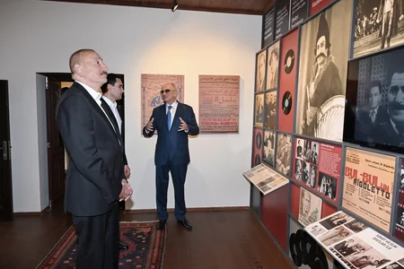 İlham Əliyev və Türkmənistan Prezidenti Şuşada Bülbülün ev-muzeyində olublar