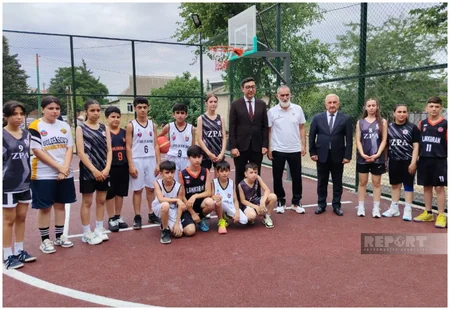 Cəlilabadda Sağlam məhəllə idman zonasının açılışı olub