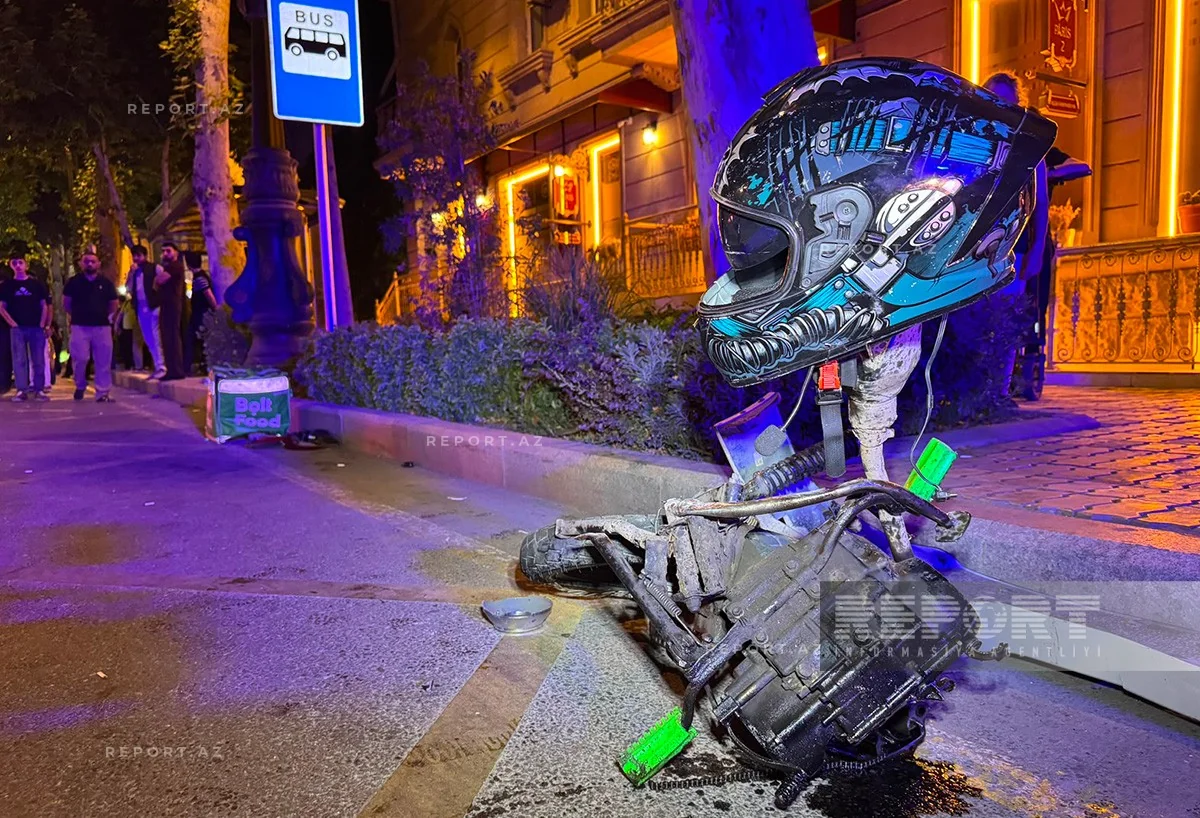 Gəncədə avtomobillə motosiklet toqquşub, ölən var