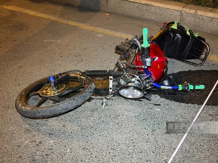 Gəncədə avtomobillə motosiklet toqquşub, ölən var