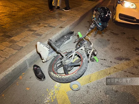 Gəncədə avtomobillə motosiklet toqquşub, ölən var
