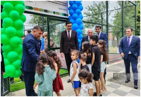 Cəlilabadda Sağlam məhəllə idman zonasının açılışı olub