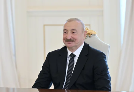 İlham Əliyev İran İslam Şurası Məclisi sədrinin başçılıq etdiyi nümayəndə heyətini qəbul edib