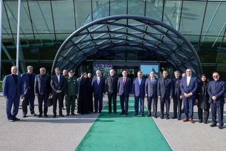 Mohammad Bagher Ghalibaf arrives in Azerbaijan on working visit