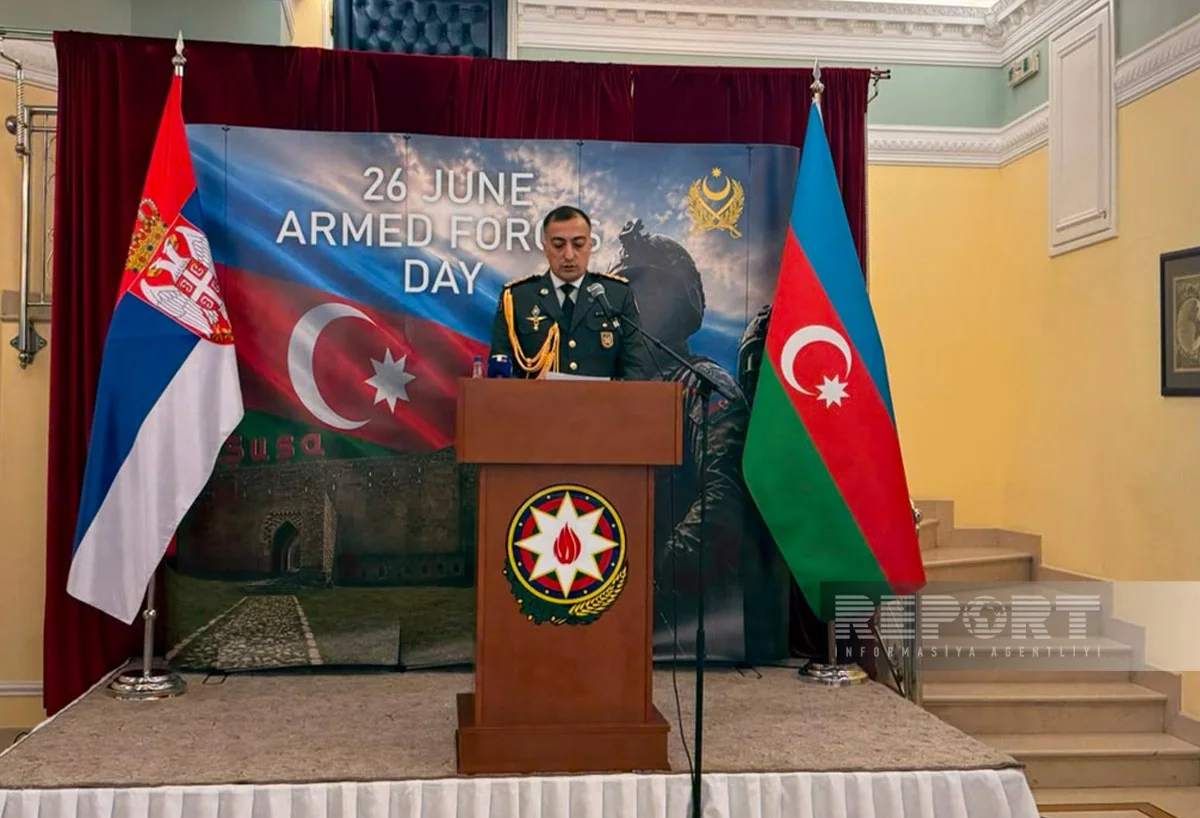 Serbiyada Azərbaycan Silahlı Qüvvələri Gününə həsr olunan rəsmi qəbul keçirilib