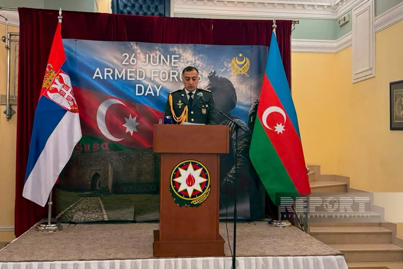Serbiyada Azərbaycan Silahlı Qüvvələri Gününə həsr olunan rəsmi qəbul keçirilib