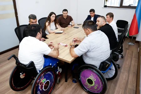Milli Paralimpiya Komitəsində Tunis Qran-prisinin mükafatçıları ilə görüş keçirilib