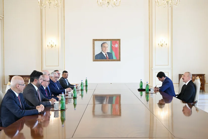 President Ilham Aliyev receives delegation led by Speaker of Grand National Assembly of Türkiye