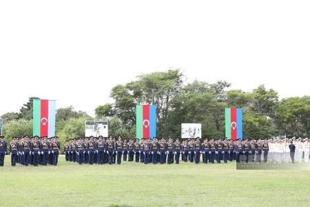 Heydər Əliyev adına Hərbi İnstitutda buraxılış mərasimi keçirilib