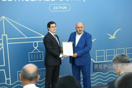 Bakı Dəniz Vağzalında Azərbaycan dənizçilərinin peşə bayramı münasibətilə tədbir keçirilib