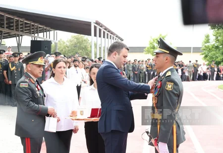 Heydər Əliyev adına Hərbi İnstitutda buraxılış mərasimi keçirilib