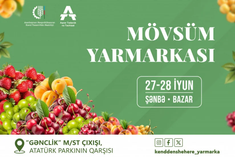Kənddən Şəhərə mövsüm yarmarkasında iştirak üçün qeydiyyata başlanılıb