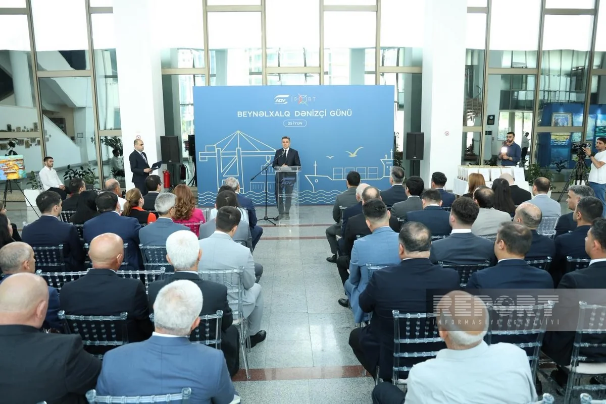 Bakı Dəniz Vağzalında Azərbaycan dənizçilərinin peşə bayramı münasibətilə tədbir keçirilib