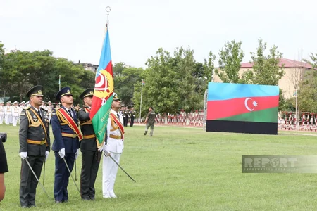 Heydər Əliyev adına Hərbi İnstitutda buraxılış mərasimi keçirilib