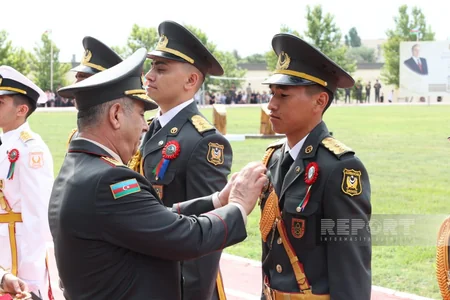 Heydər Əliyev adına Hərbi İnstitutda buraxılış mərasimi keçirilib