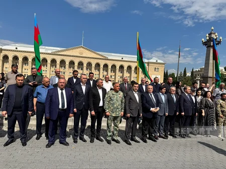Military march being held in Ganja