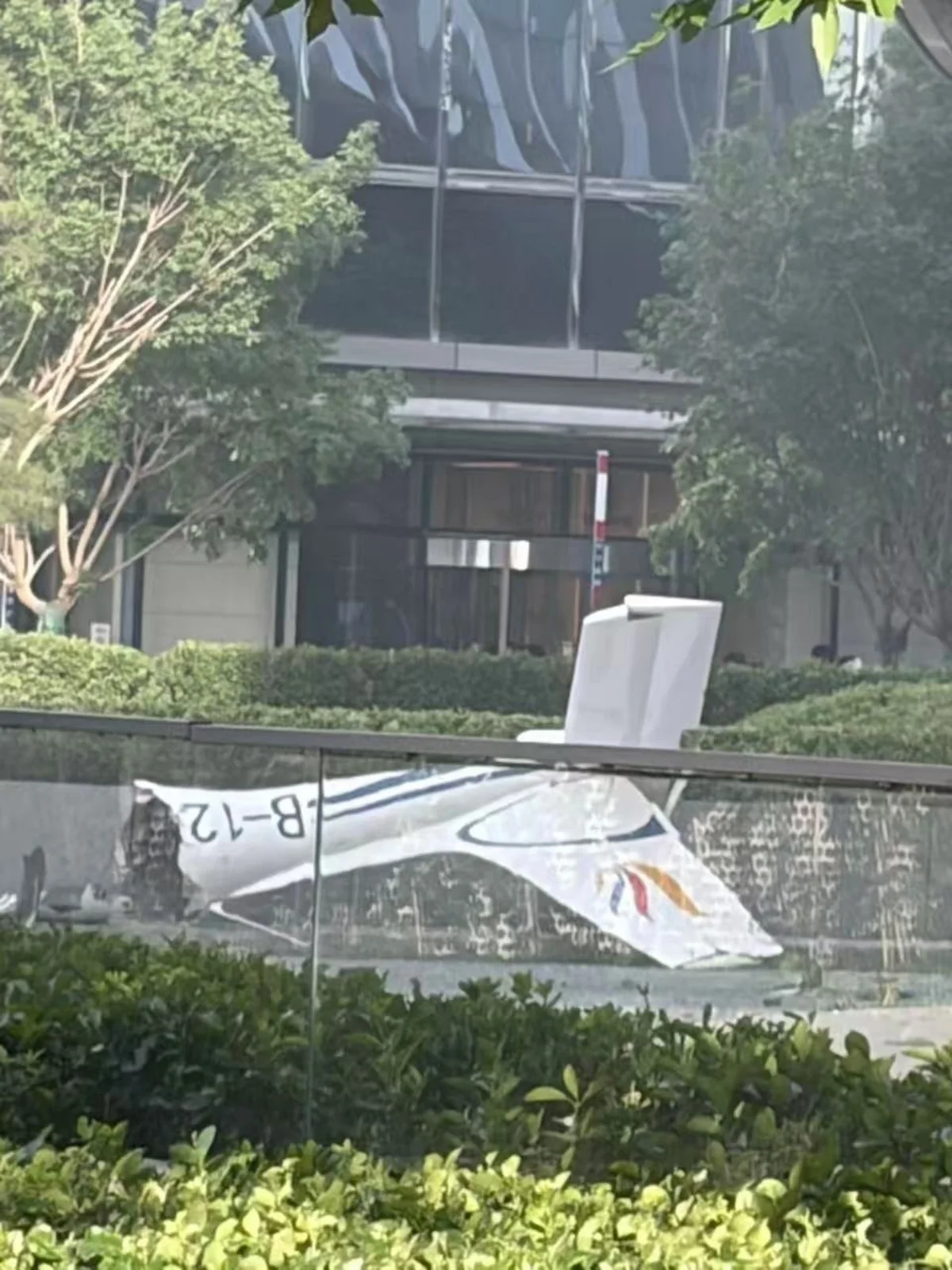 Light aircraft crashes into Beijing's tallest skyscraper