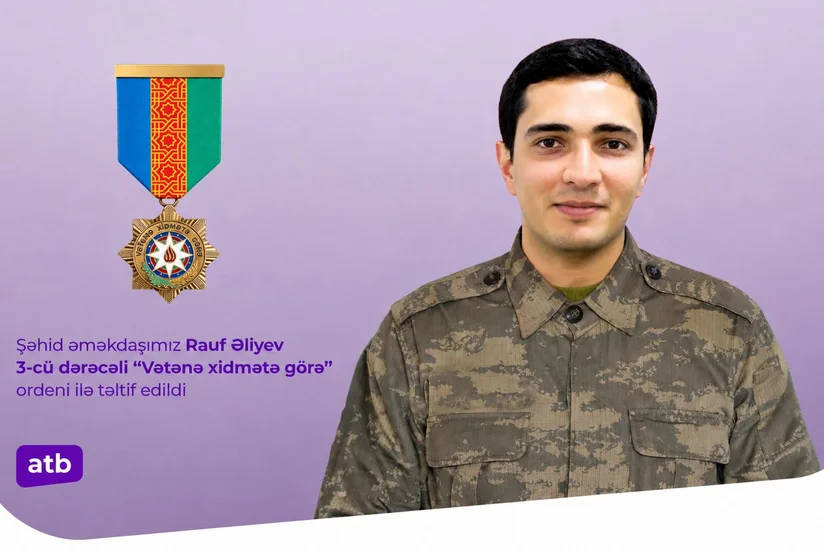 Azər Türk Bankın şəhid əməkdaşı ordenlə təltif edilib