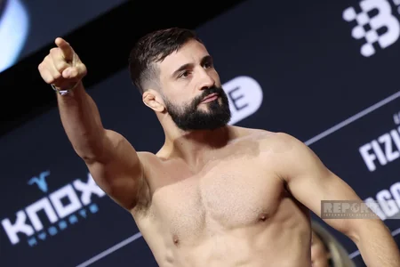 Bakıdakı UFC turnirindən əvvəl döyüşçülər üz-üzə gəliblər