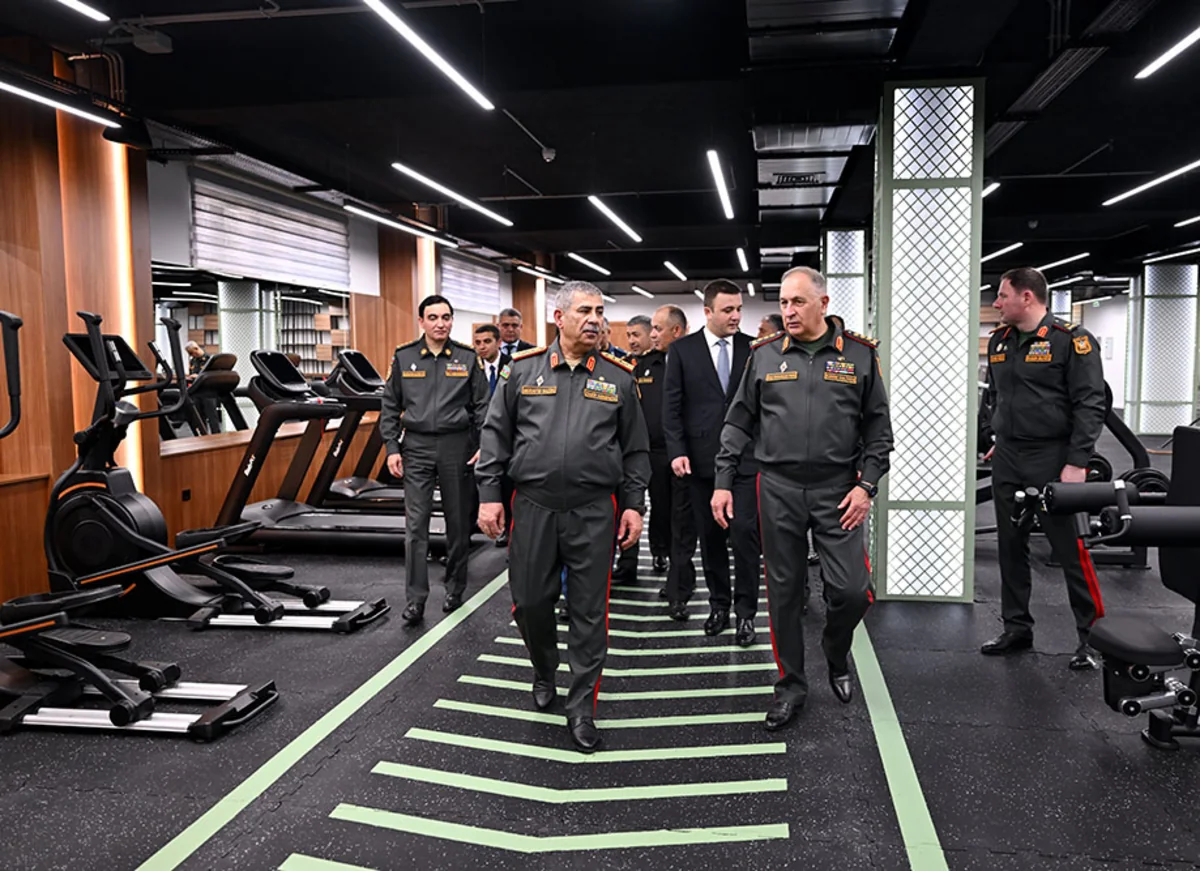 Zakir Hasanov inspects newly commissioned facilities of Defense Ministry