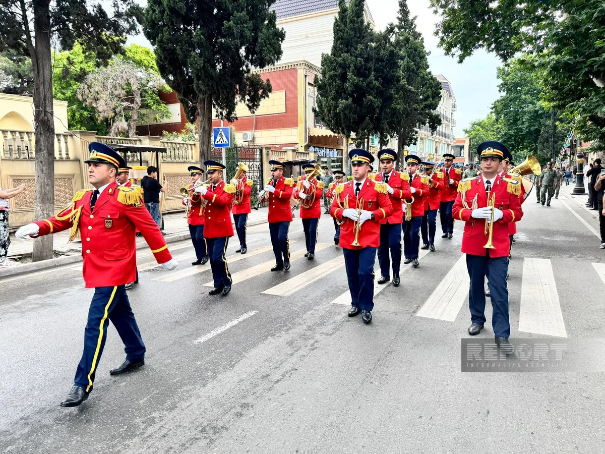 Military march being held in Ganja