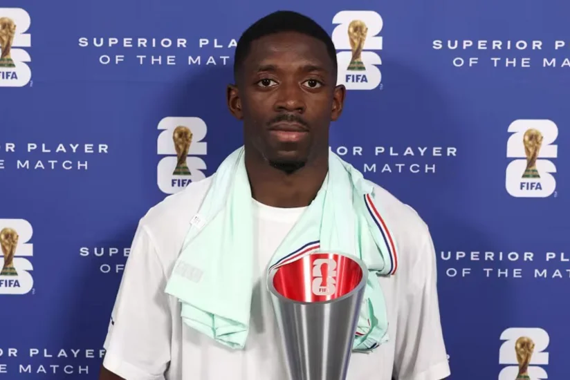 Usman Dembele Norveç - Fransa matçının ən yaxşı fubolçusu adına layiq görülüb
