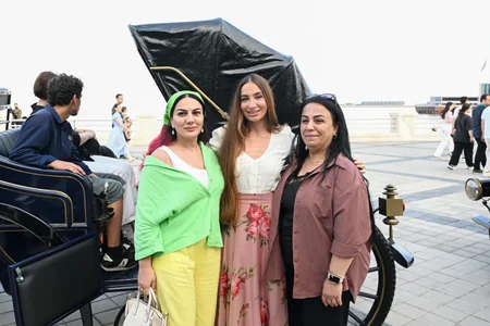 Leyla Əliyeva və Arzu Əliyeva Dənizkənarı Milli Parkda açılış və təqdimat mərasimlərində iştirak ediblər