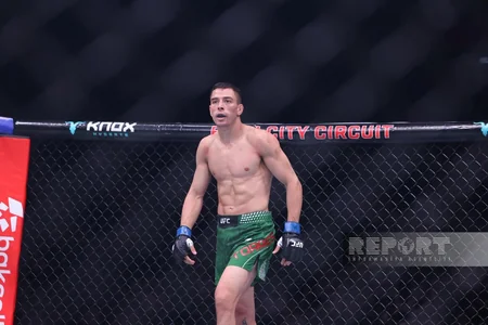 Rafael Fiziyev Bakıdakı UFC turnirinin əsas döyüşündə qələbə qazanıb