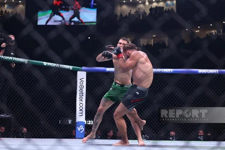 Rafael Fiziyev Bakıdakı UFC turnirinin əsas döyüşündə qələbə qazanıb