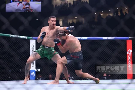 Rafael Fiziyev Bakıdakı UFC turnirinin əsas döyüşündə qələbə qazanıb