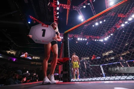 Bakıda tarixi UFC gecəsi: Fiziyevdən möhtəşəm qələbə - FOTOREPORTAJ
