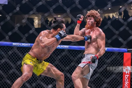 Bakıda tarixi UFC gecəsi: Fiziyevdən möhtəşəm qələbə - FOTOREPORTAJ