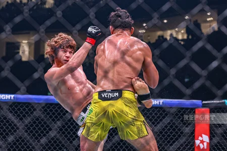 Bakıda tarixi UFC gecəsi: Fiziyevdən möhtəşəm qələbə - FOTOREPORTAJ