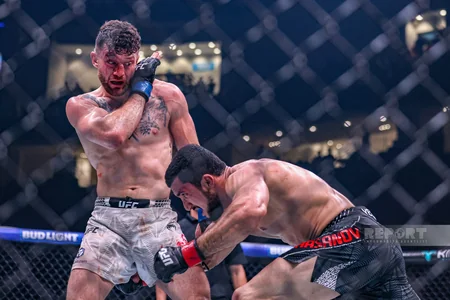 Bakıda tarixi UFC gecəsi: Fiziyevdən möhtəşəm qələbə - FOTOREPORTAJ