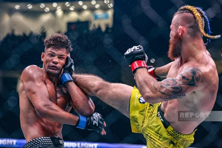 Bakıda tarixi UFC gecəsi: Fiziyevdən möhtəşəm qələbə - FOTOREPORTAJ