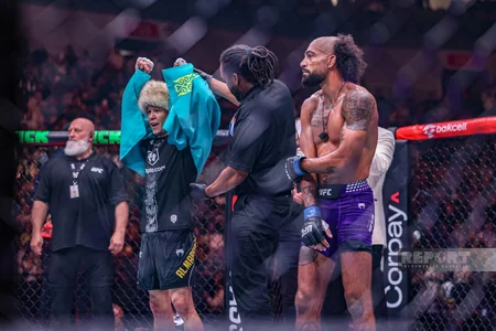 Bakıda tarixi UFC gecəsi: Fiziyevdən möhtəşəm qələbə - FOTOREPORTAJ