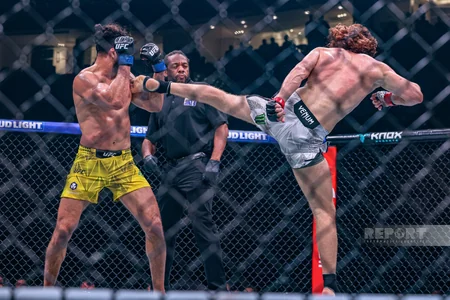 Bakıda tarixi UFC gecəsi: Fiziyevdən möhtəşəm qələbə - FOTOREPORTAJ
