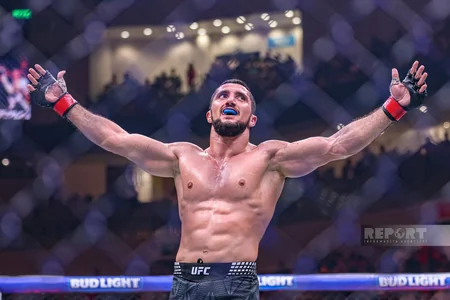 Bakıda tarixi UFC gecəsi: Fiziyevdən möhtəşəm qələbə - FOTOREPORTAJ