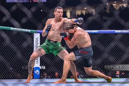Bakıda tarixi UFC gecəsi: Fiziyevdən möhtəşəm qələbə - FOTOREPORTAJ