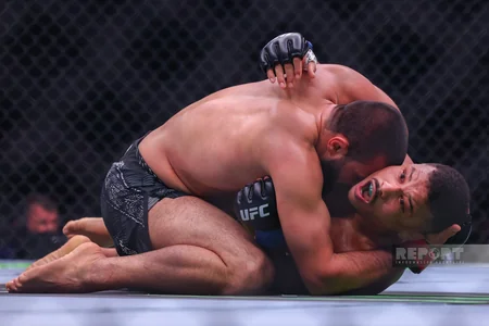 Bakıda tarixi UFC gecəsi: Fiziyevdən möhtəşəm qələbə - FOTOREPORTAJ