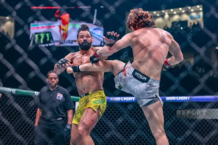 Bakıda tarixi UFC gecəsi: Fiziyevdən möhtəşəm qələbə - FOTOREPORTAJ