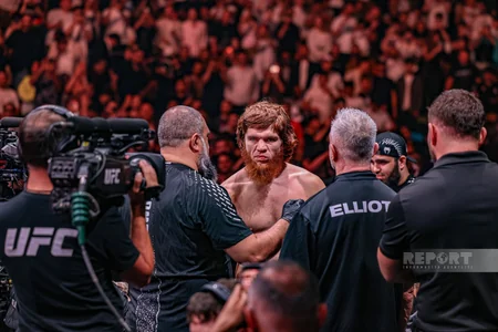 Bakıda tarixi UFC gecəsi: Fiziyevdən möhtəşəm qələbə - FOTOREPORTAJ