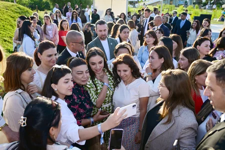 Leyla Aliyeva and Alena Aliyeva attend Charity Festival