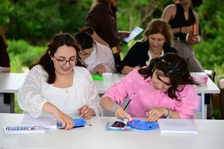 Leyla Aliyeva and Alena Aliyeva attend Charity Festival